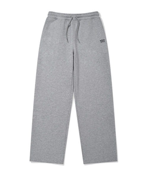 Signature Sweat Semi-Wide Pants Gray