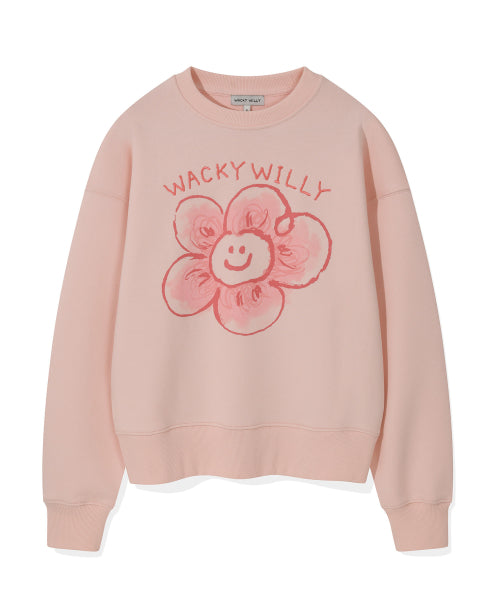 Women's Big Lily Graphic Sweatshirt Pink