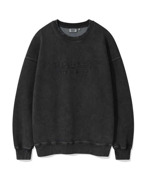 Typos One Point Washing Sweatshirt Charcoal