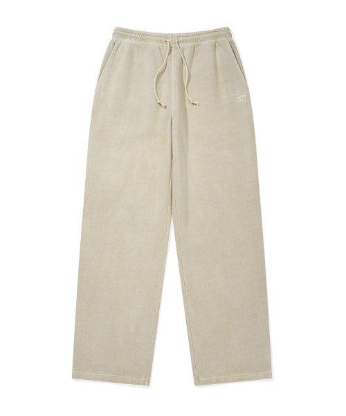 Pigment Washing Sweat Pants Beige