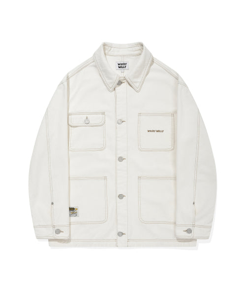 Denim Chore Jacket Ekru