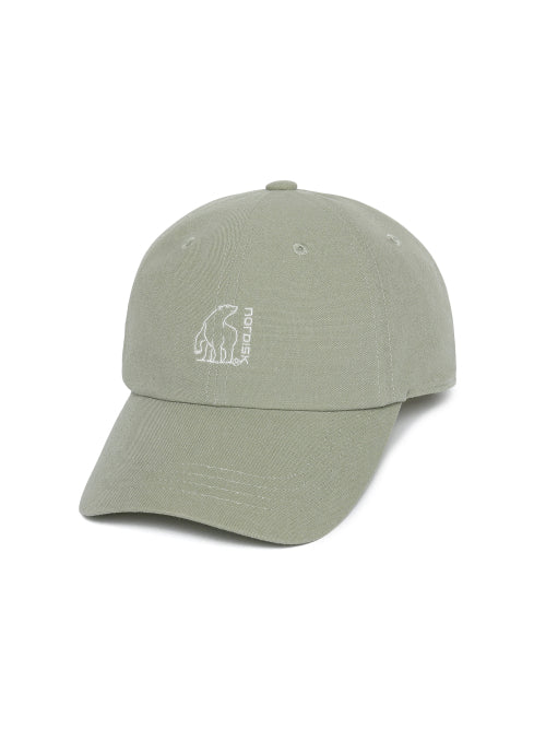 [Signature] Polar Bear Logo Cotton Ball Cap_P/LIME