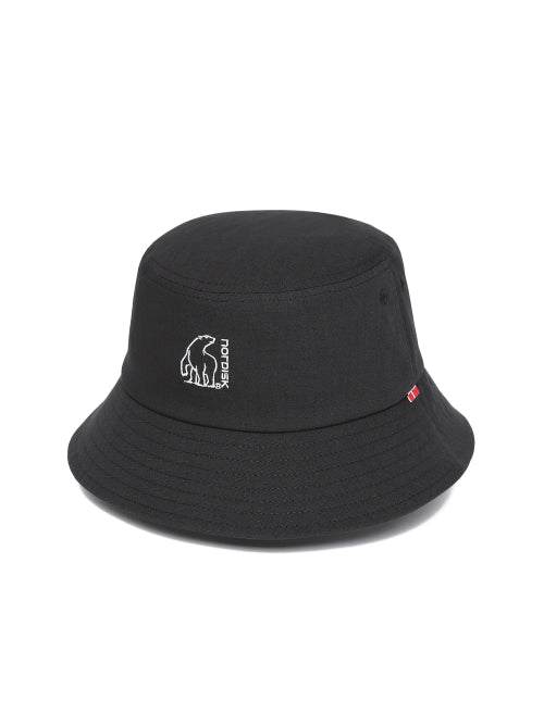 [Signature] Polar Bear Logo Cotton Bucket Hat_Black