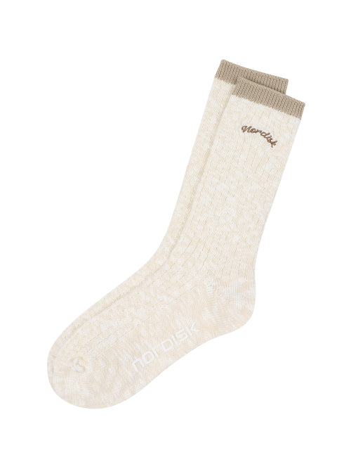 [B-mate] Lip High Socks_Off White