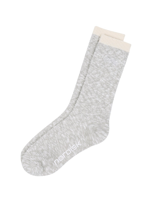 [Be Mate] Lip High Socks_Melange GREY_OUA25S03MH