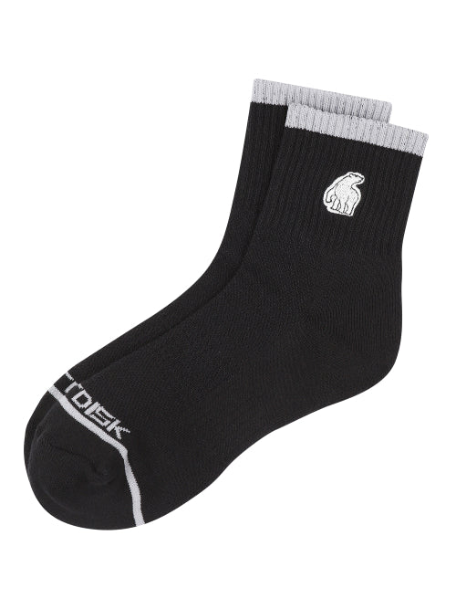 [Signature] Polar Bear Mid Socks_Black