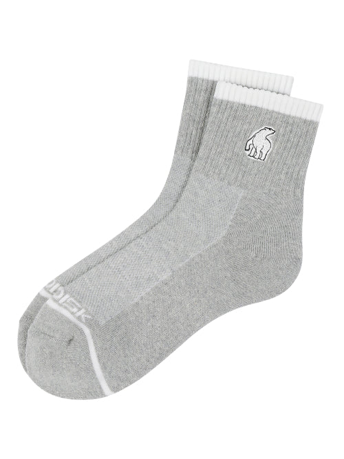[Signature] Polar Bear Mid Socks_Melange GREY