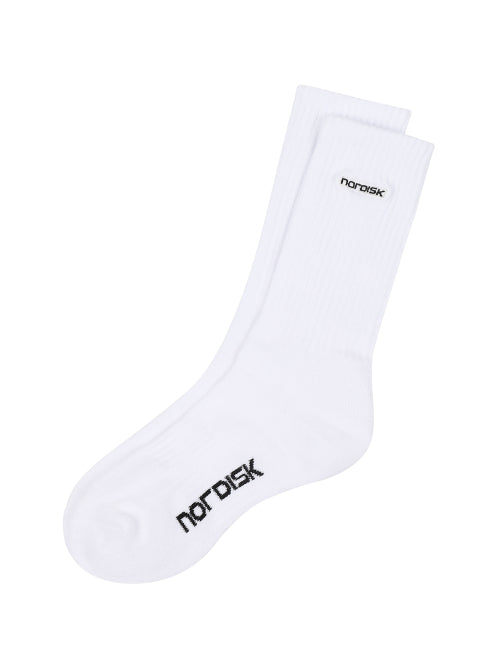 [Whistle walk] Crew Socks_White