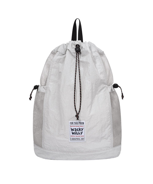 String Draw Light Backpack Gray