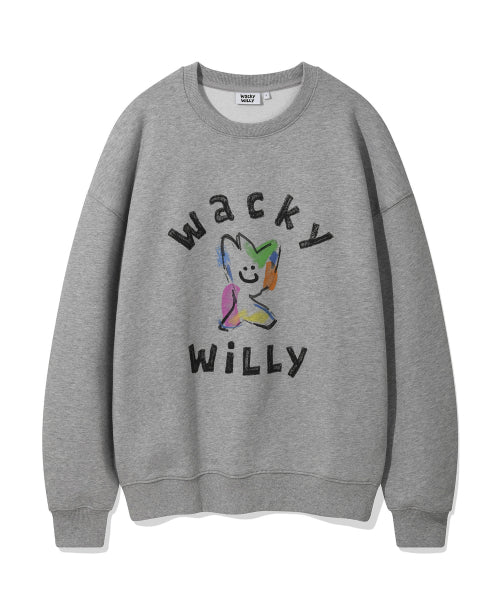Kiki Big Graphic Sweatshirt Gray