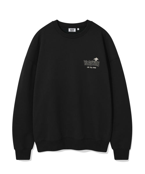 Picture graphic sweatshirt black