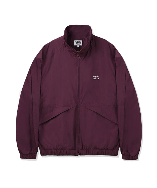Hwaseom High-Neck Pull-Up Jumper Purple