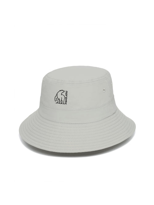 [Whistle walk] Woven bucket hat_Ice Grey