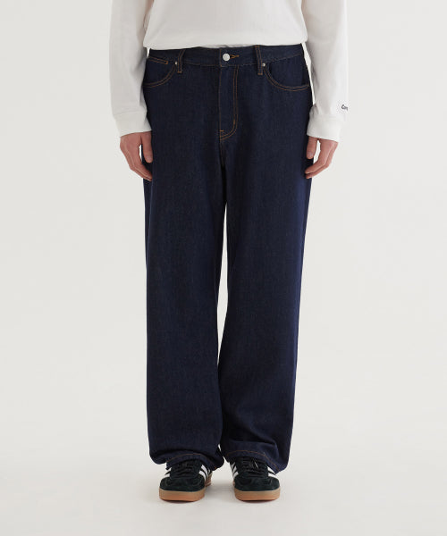 REGULAR-FIT WASHING DENIM PANTS