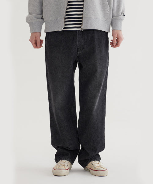 REGULAR-FIT WASHING DENIM PANTS