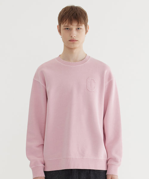 C LOGO DYING SWEATSHIRT