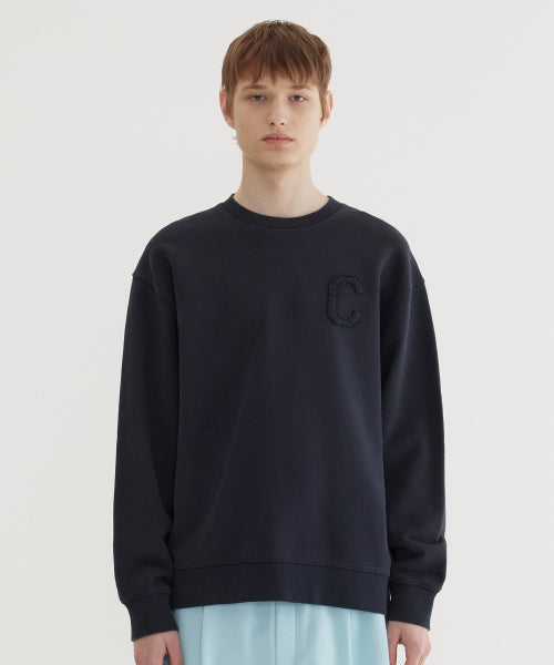 C LOGO DYING SWEATSHIRT