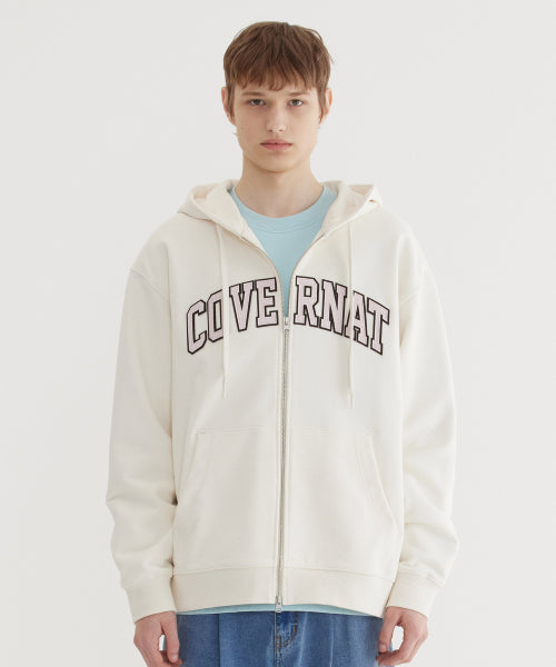 ARCH LOGO ZIP-UP HOODIE