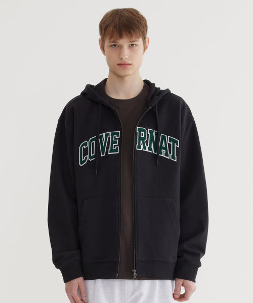ARCH LOGO ZIP-UP HOODIE