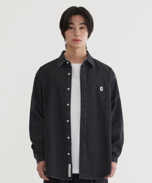 C LOGO DENIM SHIRTS