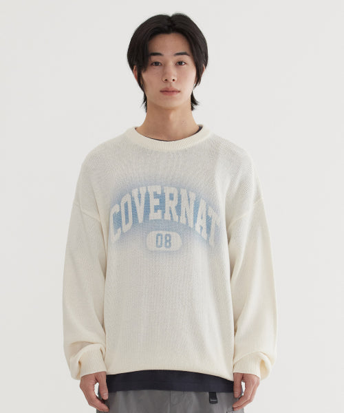 SPRAY ARCH LOGO CREWNECK KNIT