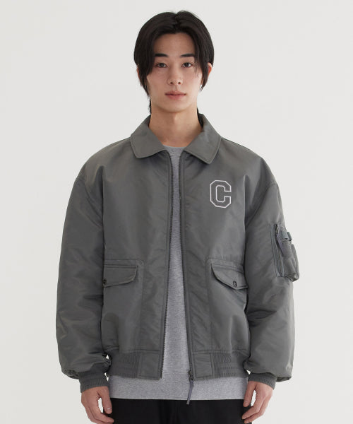 C LOGO COLLAR MA-1 JACKET