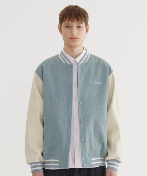 COTTON DENIM VARSITY