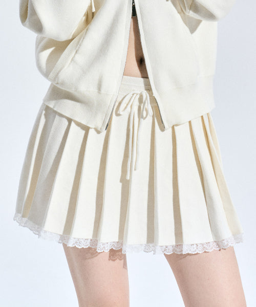 Eilie Knit Skirt Pants [IVORY]