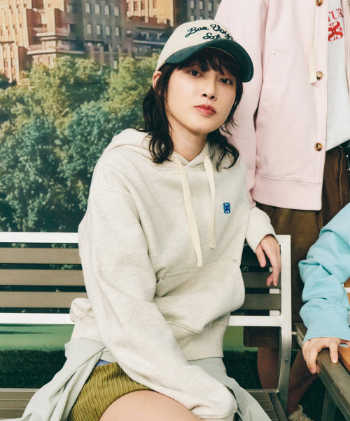 Classic Small Logo Rivet Hoodie Art Blue
