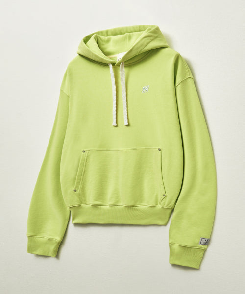 Classic Small Logo Rivet Hoodie Neon Yellow