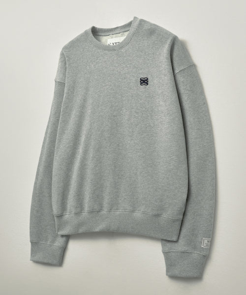Loren Classic Logo Basic Sweatshirt Melange Gray
