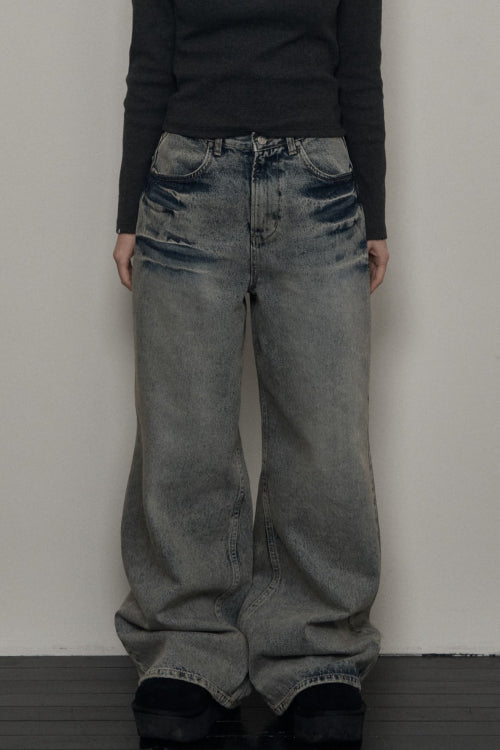 Washing Wide Denim (blue)