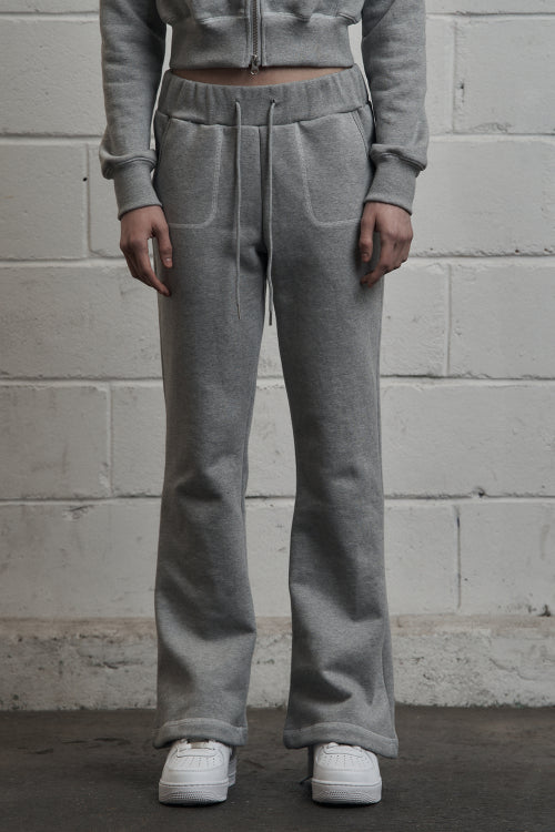Stitch Bootcut Sweat Pants Melange