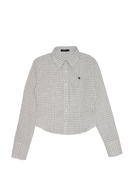 Palmer Checkered Shirt Ivory