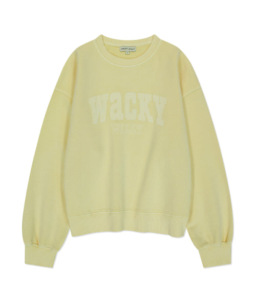 Women's Semi-Overfit Pigment Sweatshirt Yellow