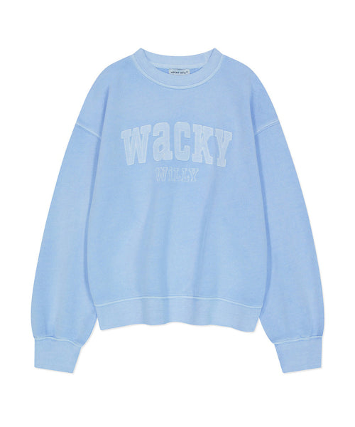 Women's Semi-Oversized-Fit Pigment Sweatshirt Sky Blue