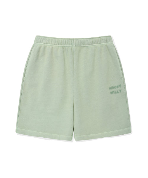 Women's Pigment Washing Sweat Shorts Mint