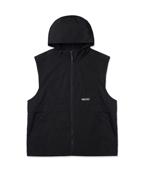 Hwaseom Sleeveless Hooded Jumper Black