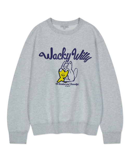 Kiki Leo logo sweatshirt light gray