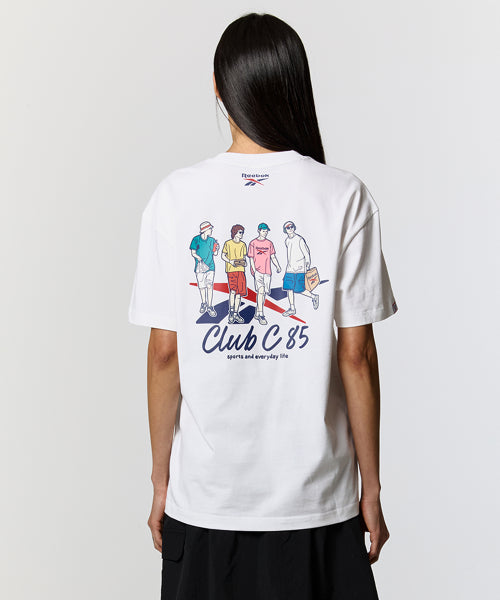 클럽C 40주년 그래픽 티셔츠 - 화이트
