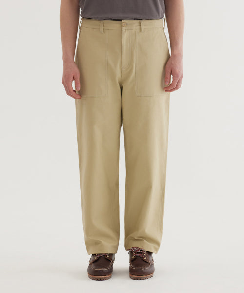 REGULAR-FIT BACK SATIN FATIGUE PANTS