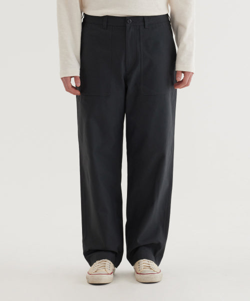 REGULAR-FIT BACK SATIN FATIGUE PANTS