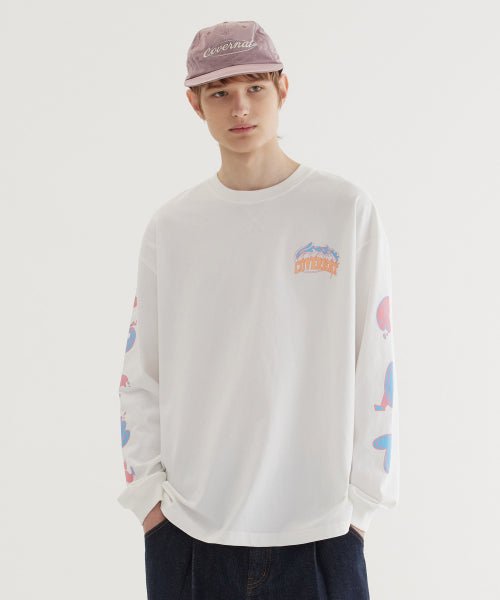 WAVE GRAPHIC LONG SLLEVE