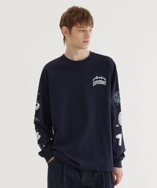 WAVE GRAPHIC LONG SLLEVE