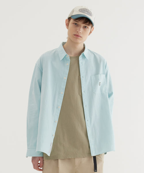 C LOGO DYING OXFORD SHIRTS