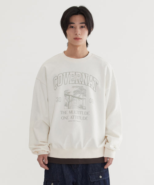 PALM TREE GRAPHIC SWEATSHIRT