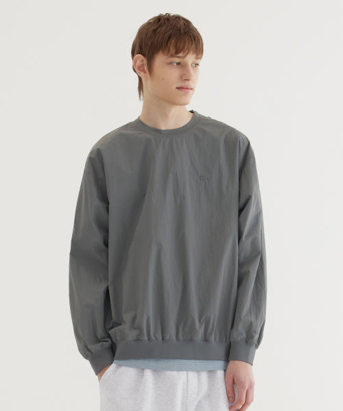 WOVEN UTILITY SWEATSHIRT