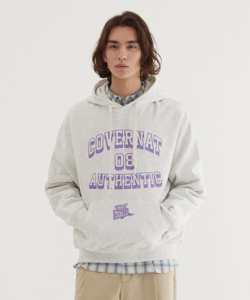 FLAG ARCH LOGO OVER-FIT HOODIE