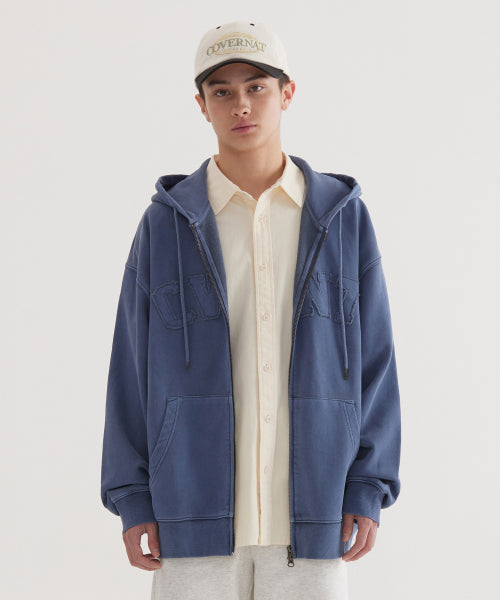 CVNT PIGMENT ZIP-UP HOODIE