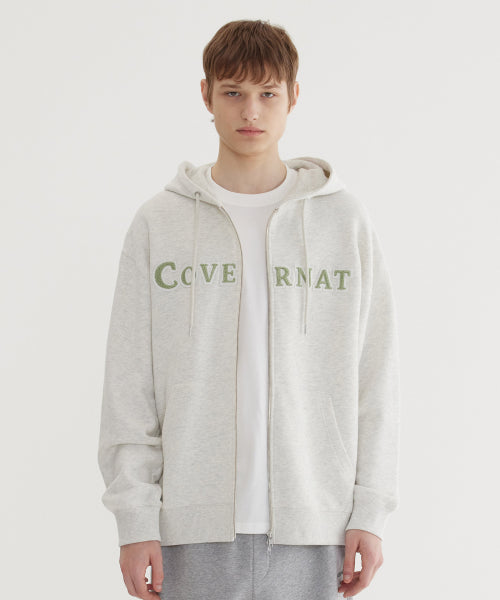 AUTHENTIC LOGO ZIP-UP HOODIE